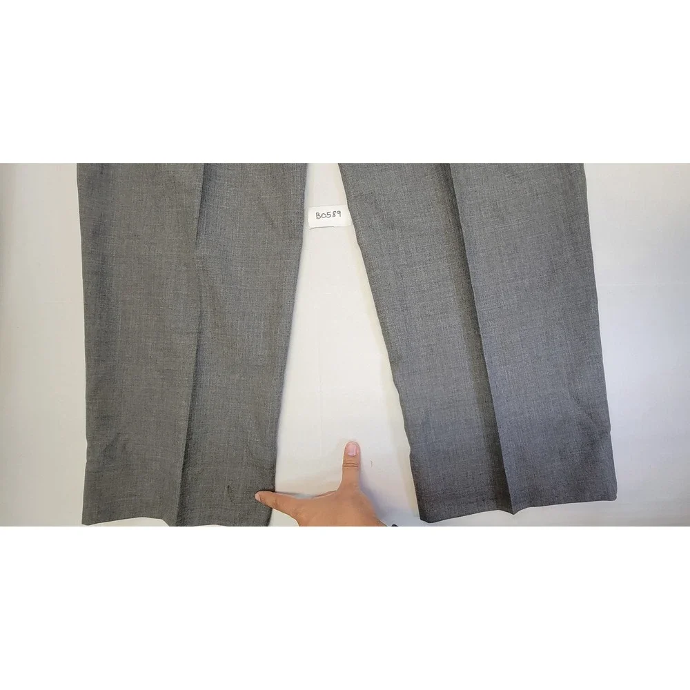 Lauren Ralph Lauren Men's Gray Super 100s Wool‎ Blend Dress Pants Size 40x32